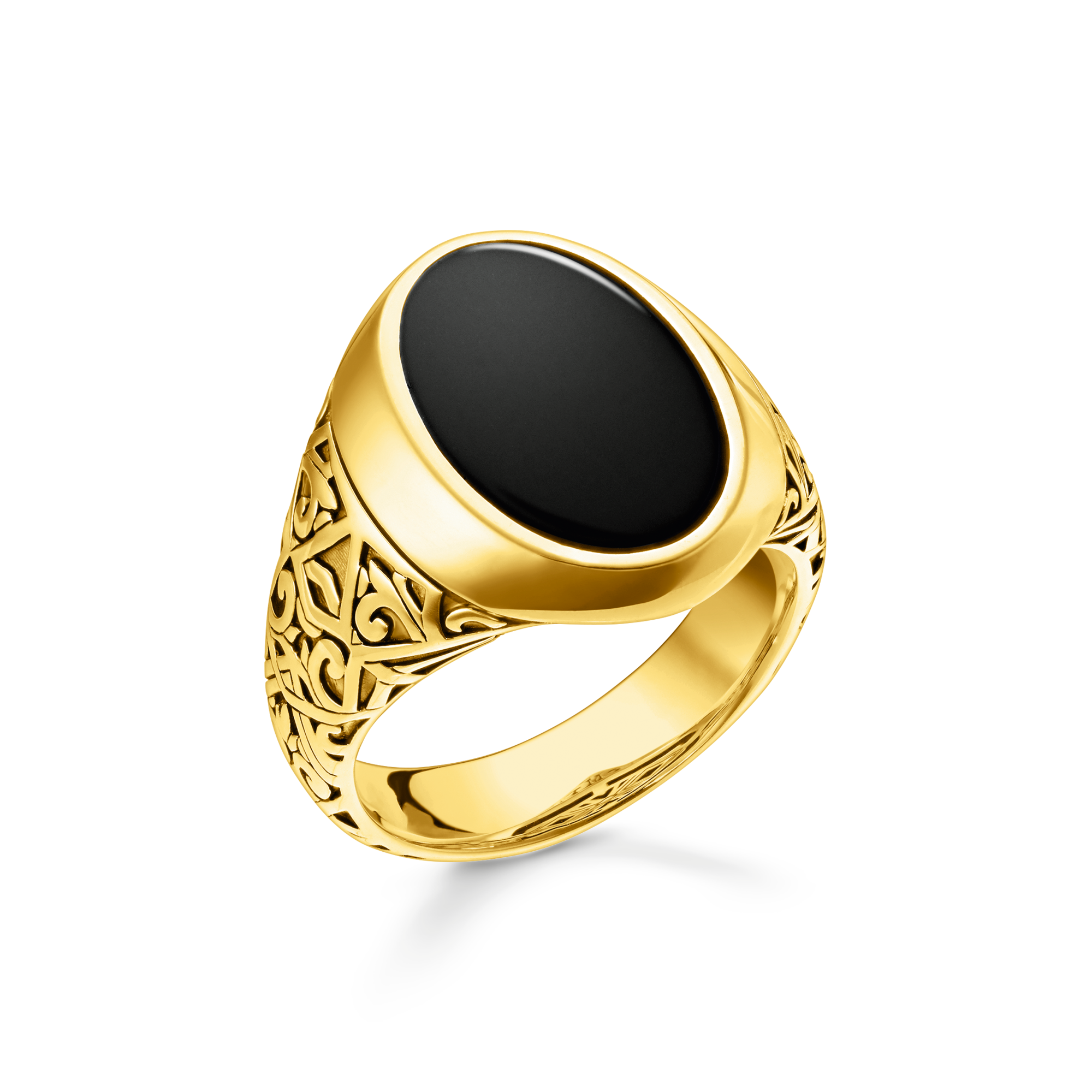 Thomas Sabo Ring schwarz-gold schwarz TR2242-177-11-50
