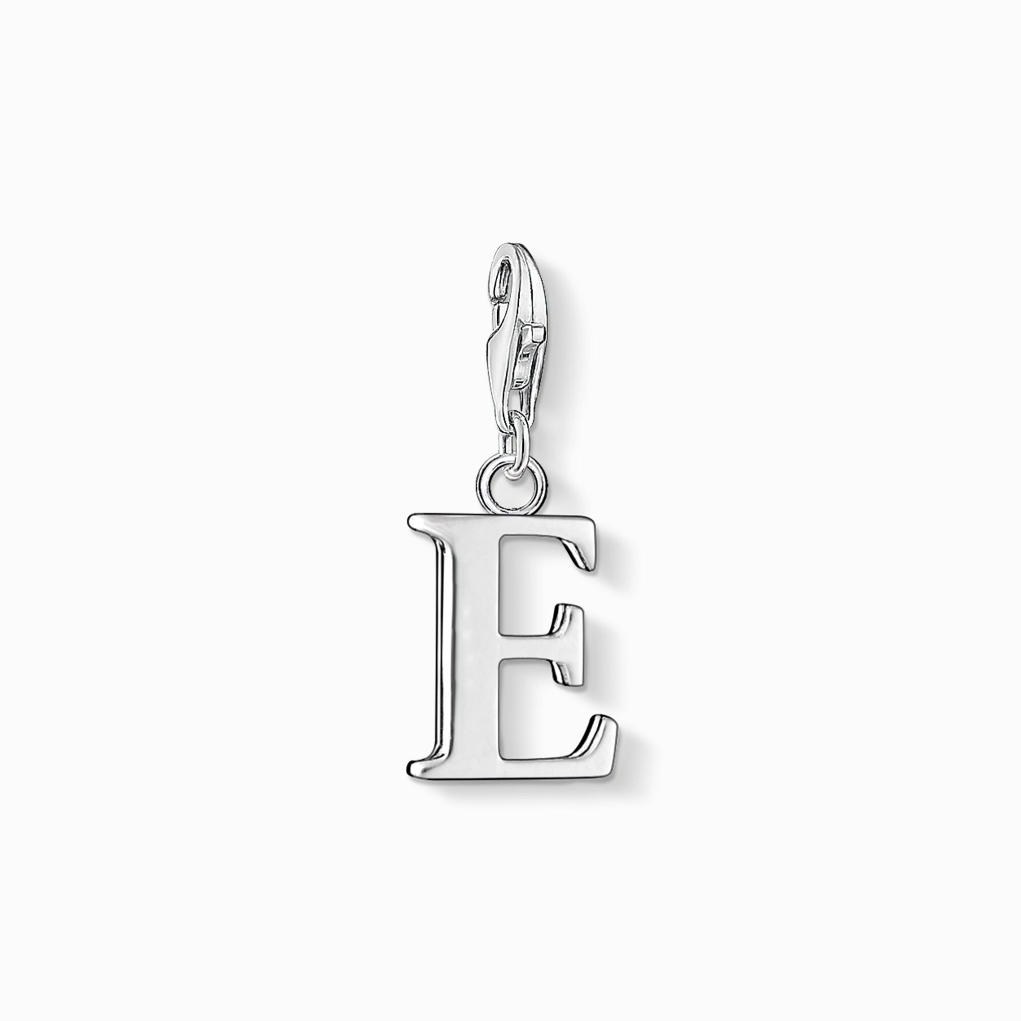 Charm pendant letter E from the Charm Club collection in the THOMAS SABO online store