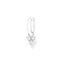 Single ear pendant white stones, silver from the Charming Collection collection in the THOMAS SABO online store