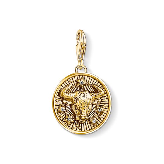 Charm pendant zodiac sign Taurus from the Charm Club collection in the THOMAS SABO online store