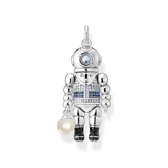 Colgante buceador con perla y piedras azul de la colección  en la tienda online de THOMAS SABO