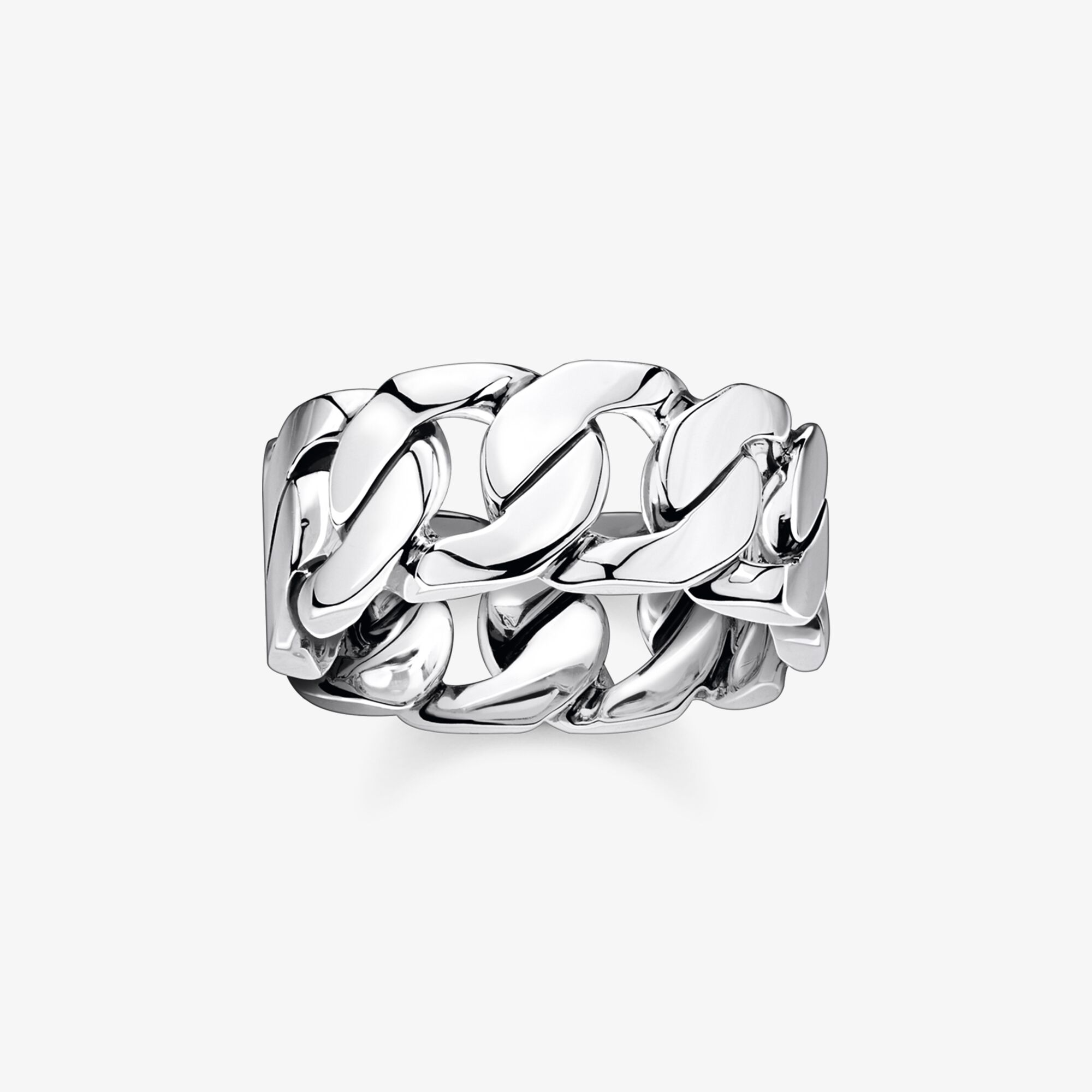 THOMAS SABO Bague liens argent, Argent Sterling 925‰, noirci, Taille: 56, Unisex
