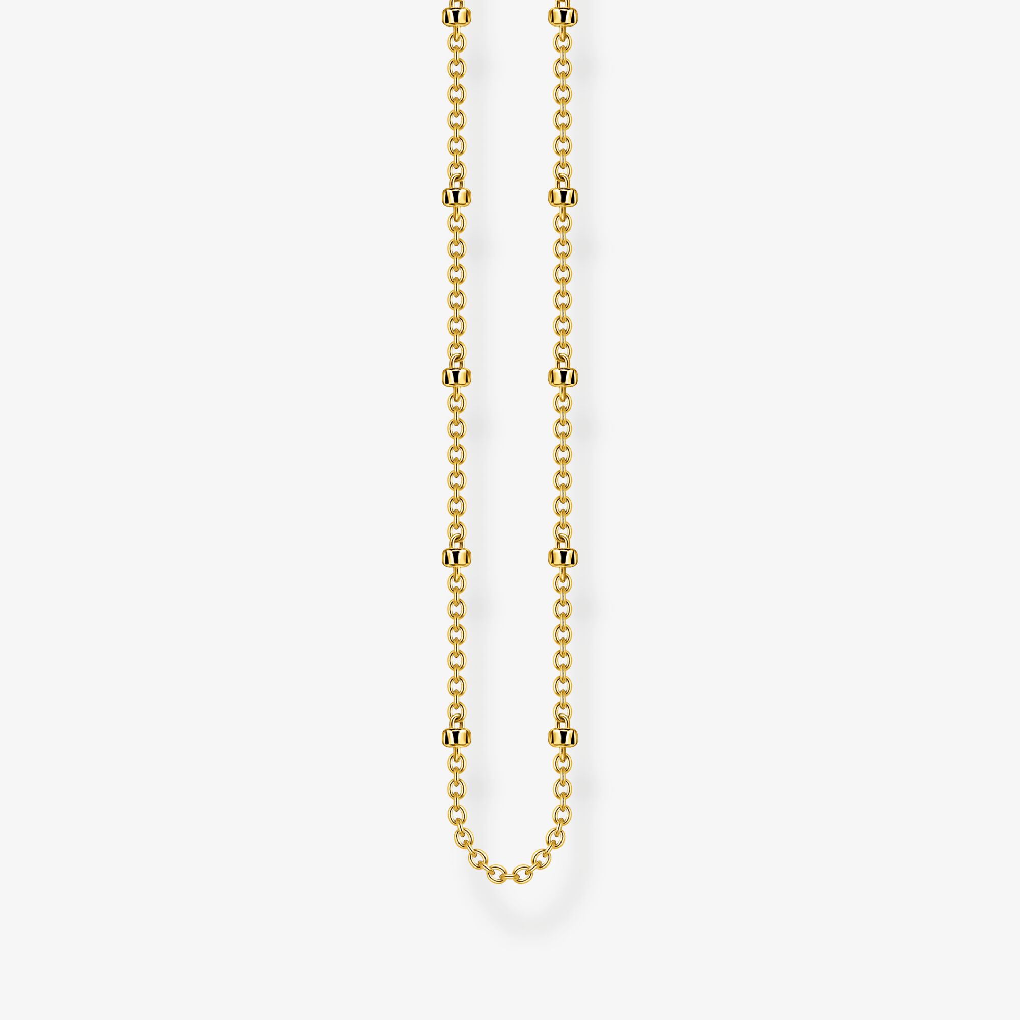 THOMAS SABO Erbskette gold Stärke 1,6 mm, Sterlingsilber Gelbgold vergoldet, Größe: 60 cm, Unisex