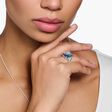 Ring mit aqua und wei&szlig;en Steinen Silber aus der  Kollektion im Online Shop von THOMAS SABO