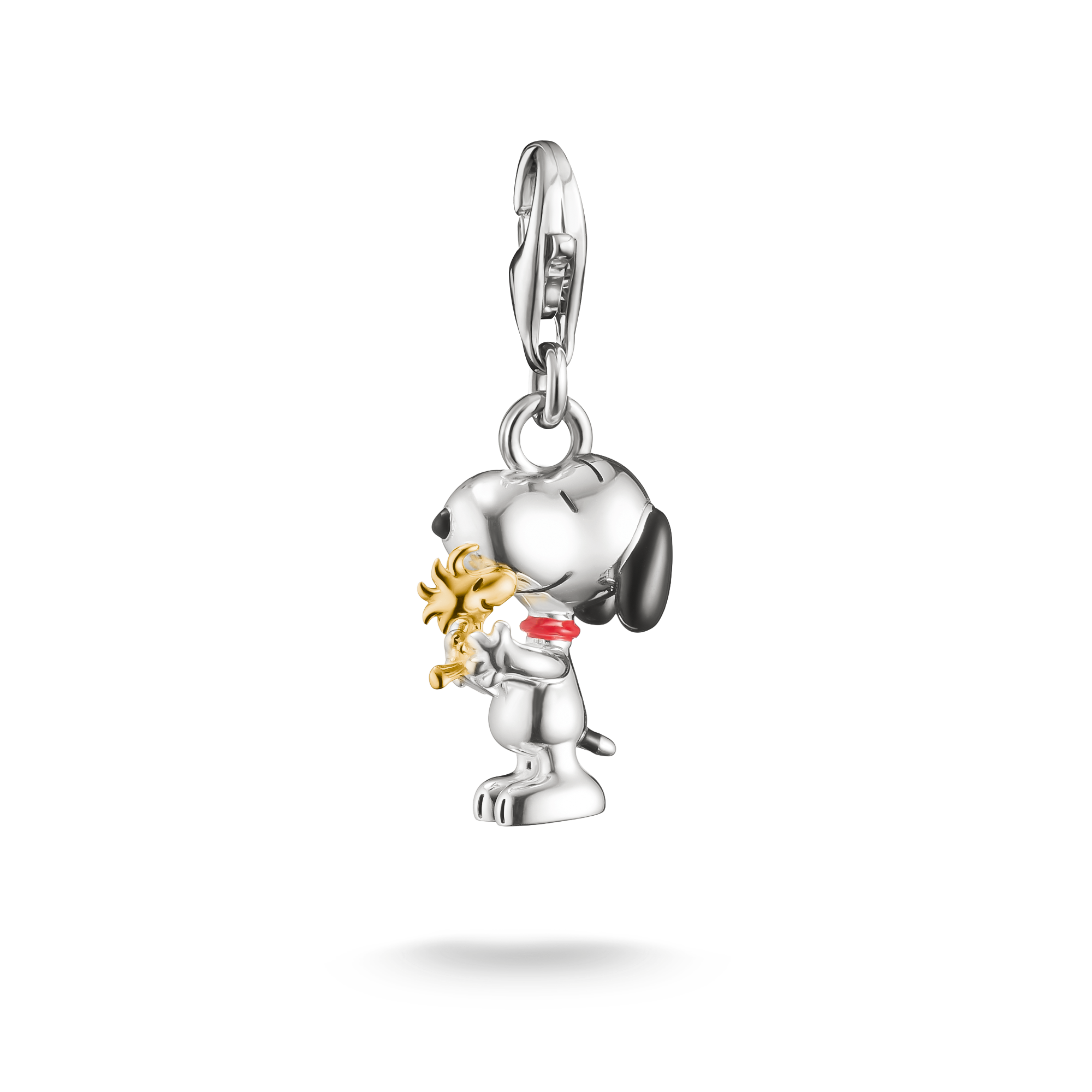 Snoopy & Woodstock Halskette Mit Herz-Anhänger – Versilbert, 45,7 Cm, Offizielle Peanuts Lizenz