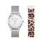 Set Code TS wei&szlig;e Uhr und Animal Print Armband aus der  Kollektion im Online Shop von THOMAS SABO