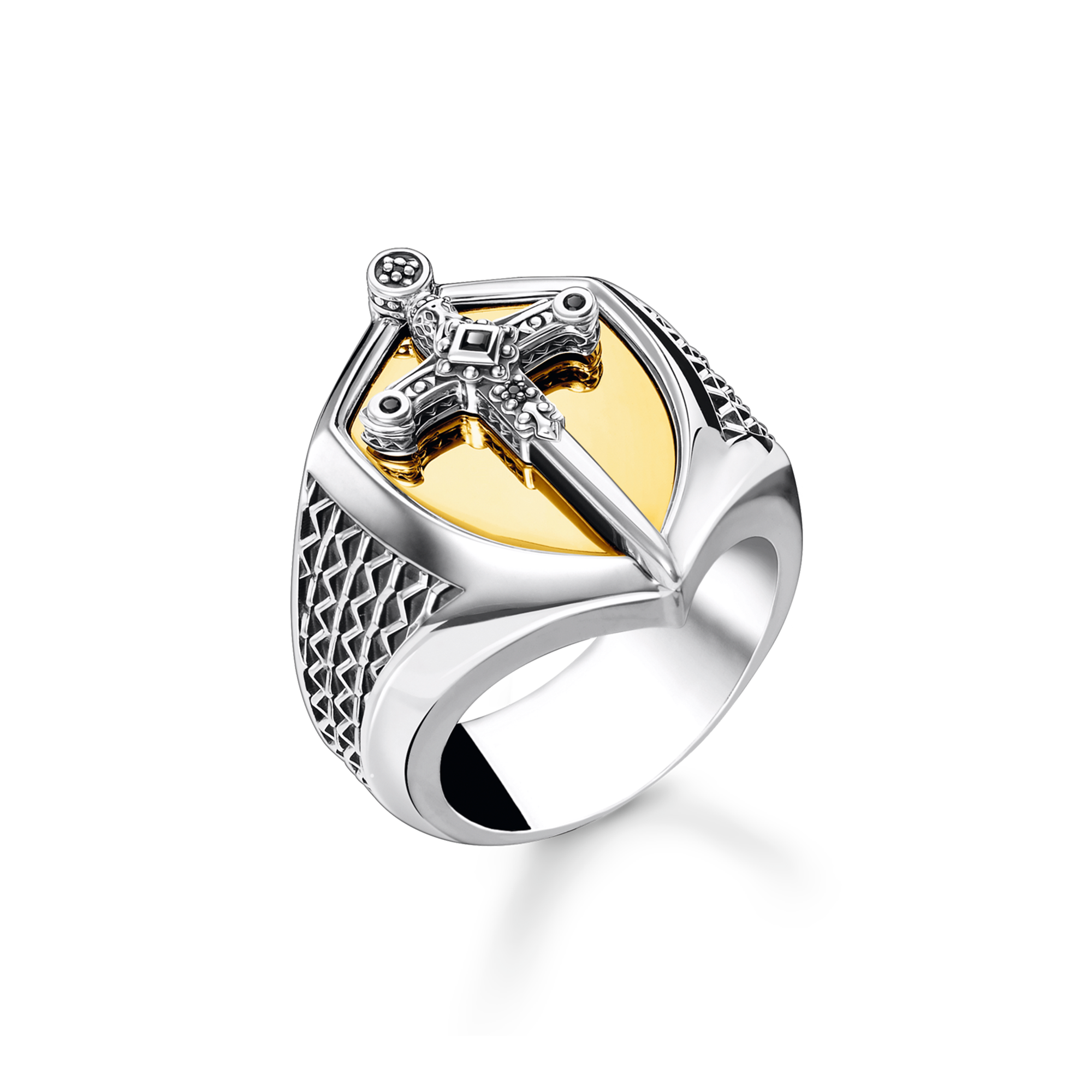 Thomas Sabo Ring Schwert gold mehrfarbig TR2309-849-7-54