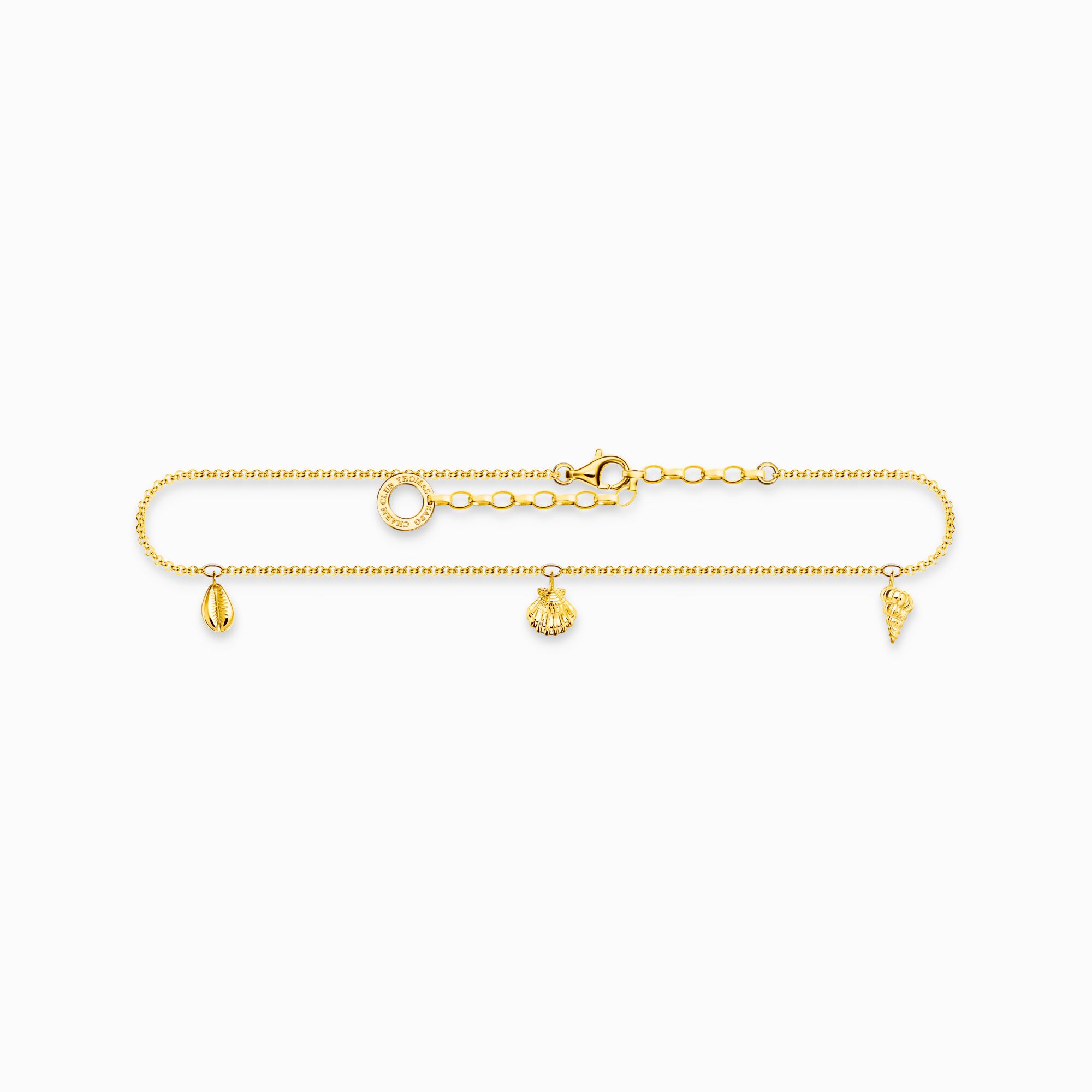 Anklet shells gold from the Charming Collection collection in the THOMAS SABO online store