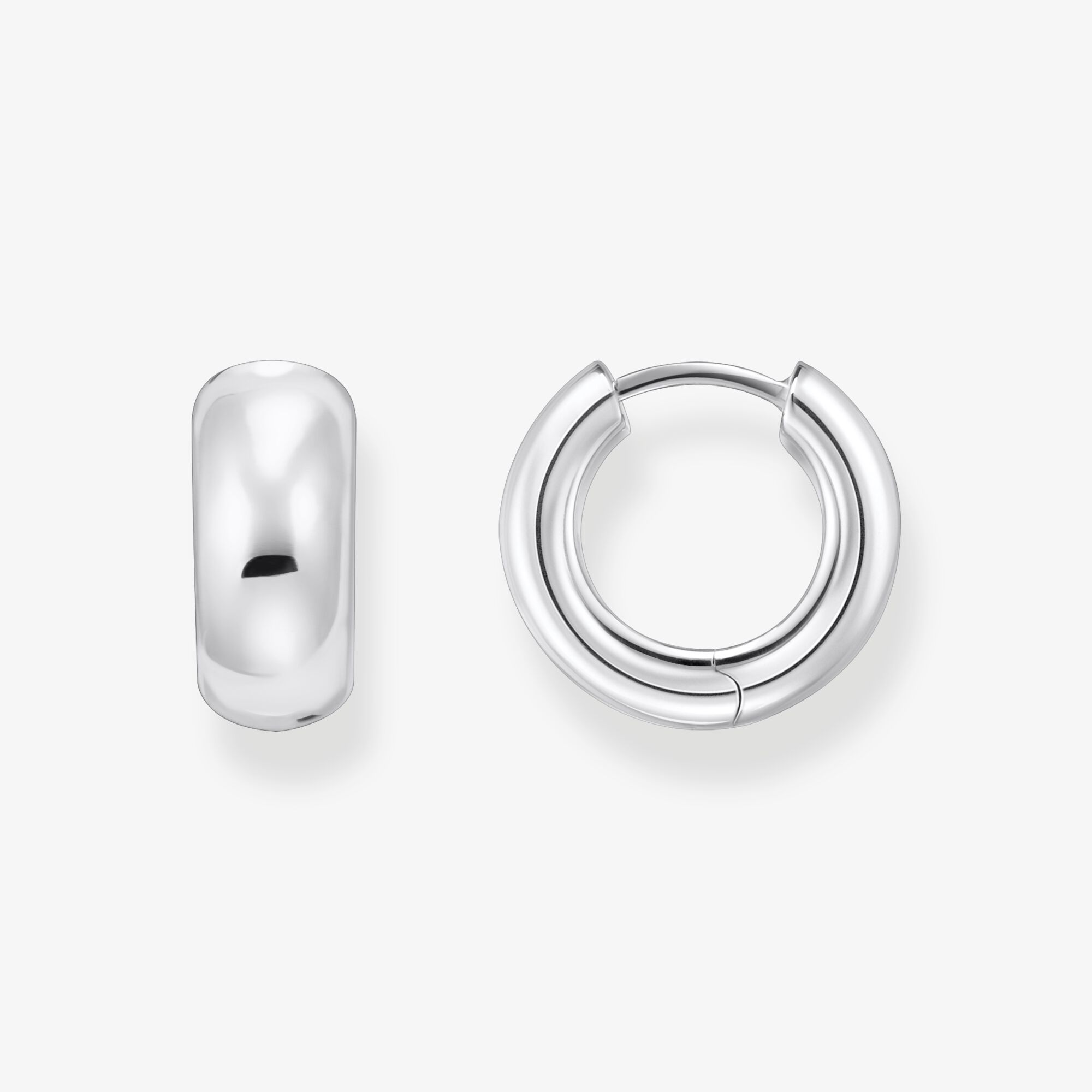 THOMAS SABO Creolen Mini-Chunky-Form Silber, Sterlingsilber, Größe: one size, Damen