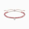 Bracelet perles roses avec pierre blanche de la collection Charming Collection dans la boutique en ligne de THOMAS SABO