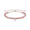 Armband rosa Perlen mit wei&szlig;em Stein aus der Charming Collection Kollektion im Online Shop von THOMAS SABO