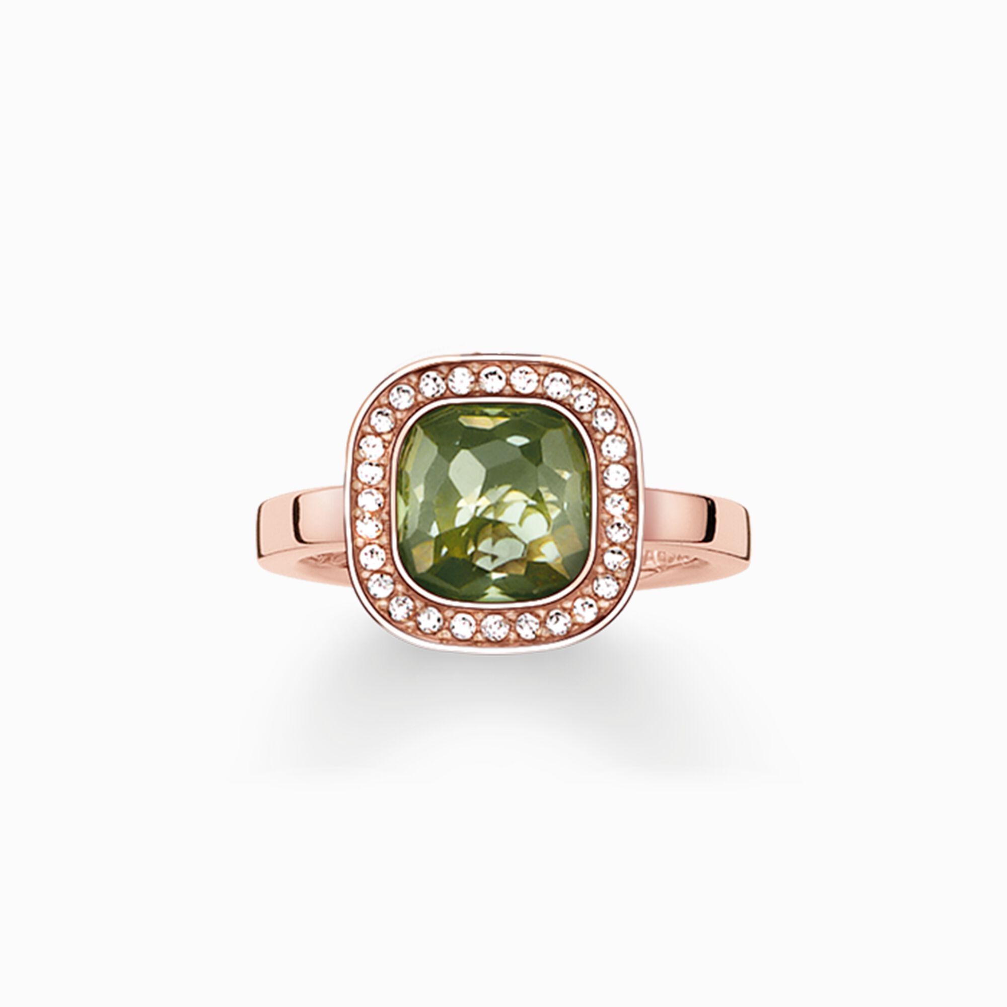 Solitaire ring green cosmos from the  collection in the THOMAS SABO online store