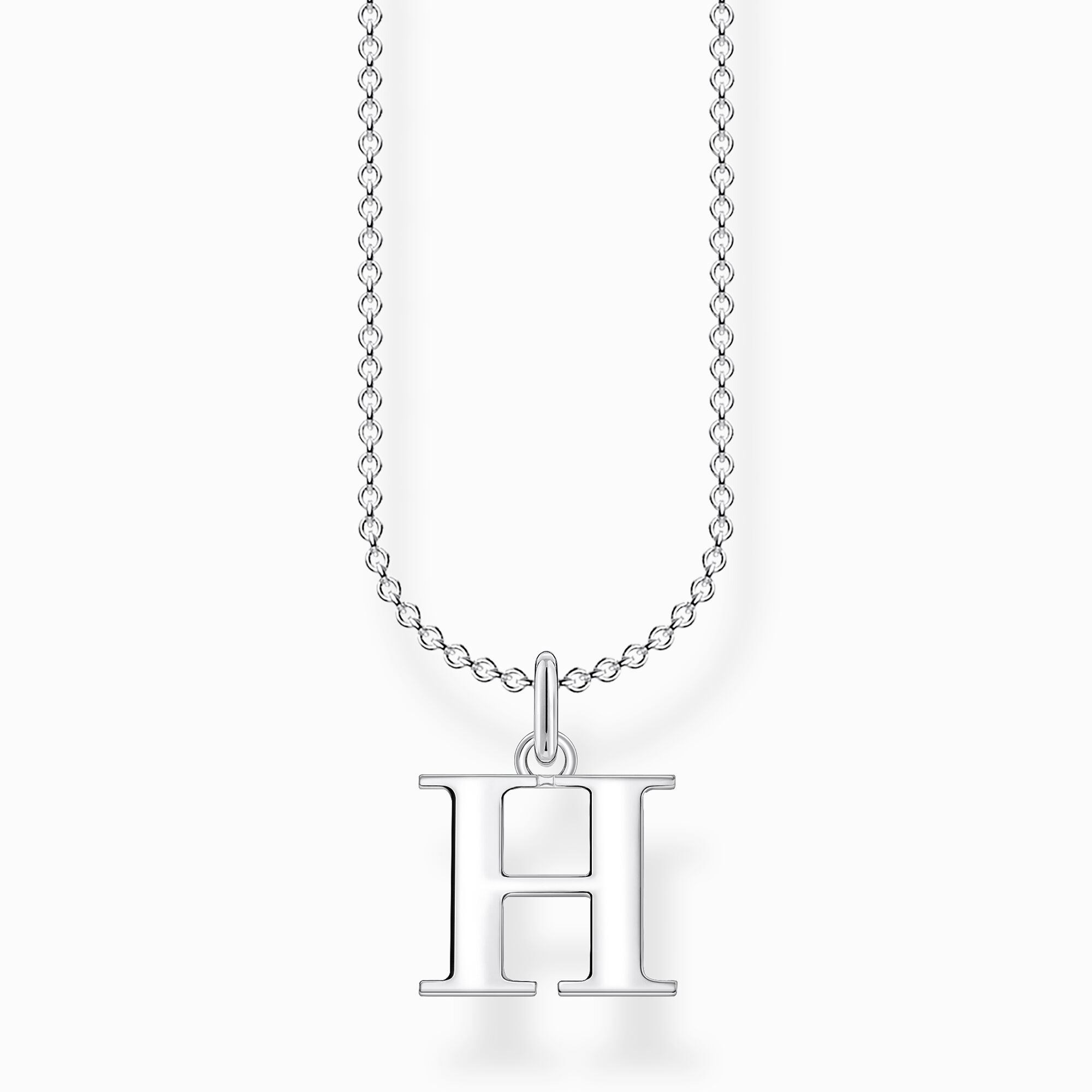 Silver necklace with letterpendant H THOMAS SABO