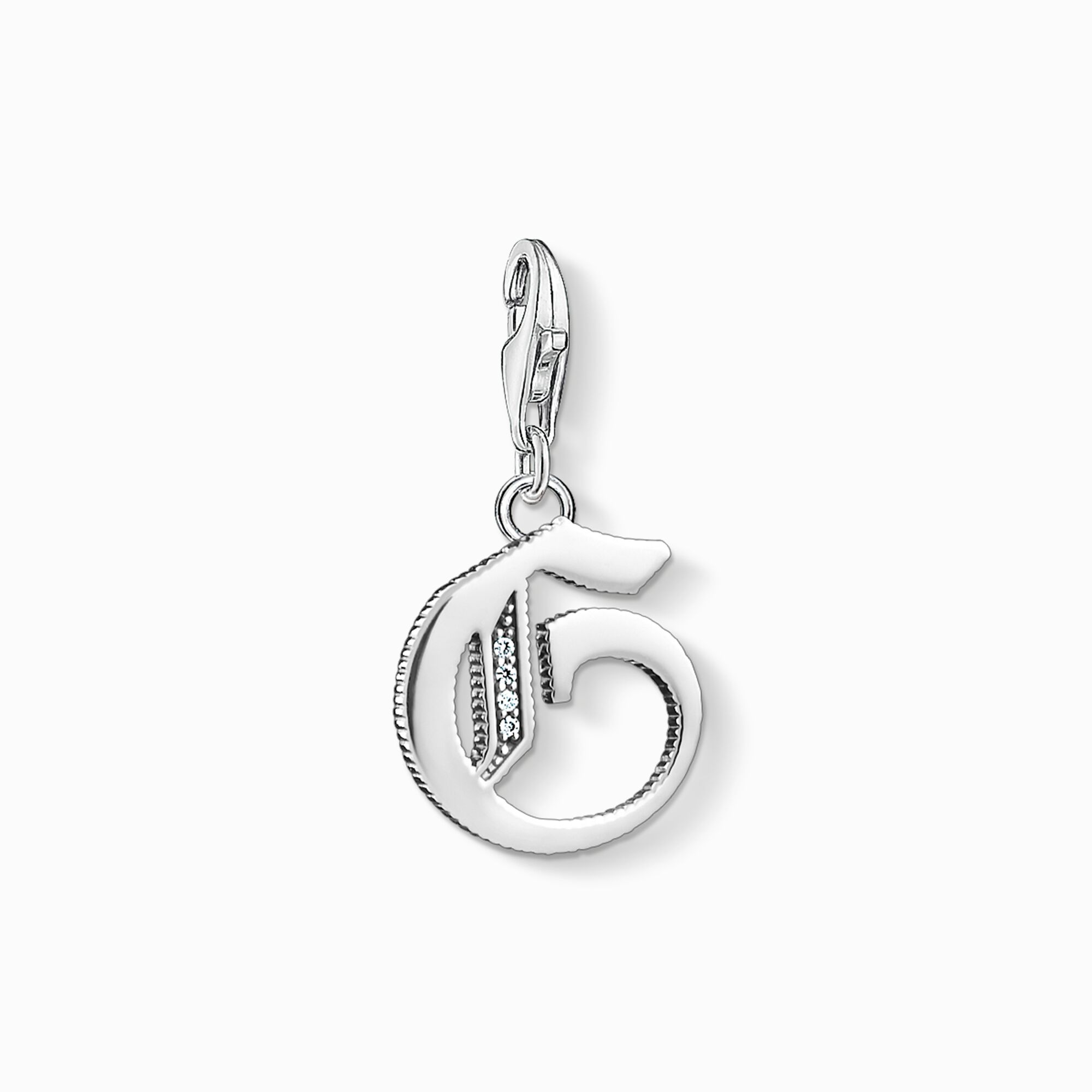 Charm pendant letter G silver from the Charm Club collection in the THOMAS SABO online store