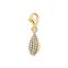 Charm pendant shell with white stones gold from the  collection in the THOMAS SABO online store