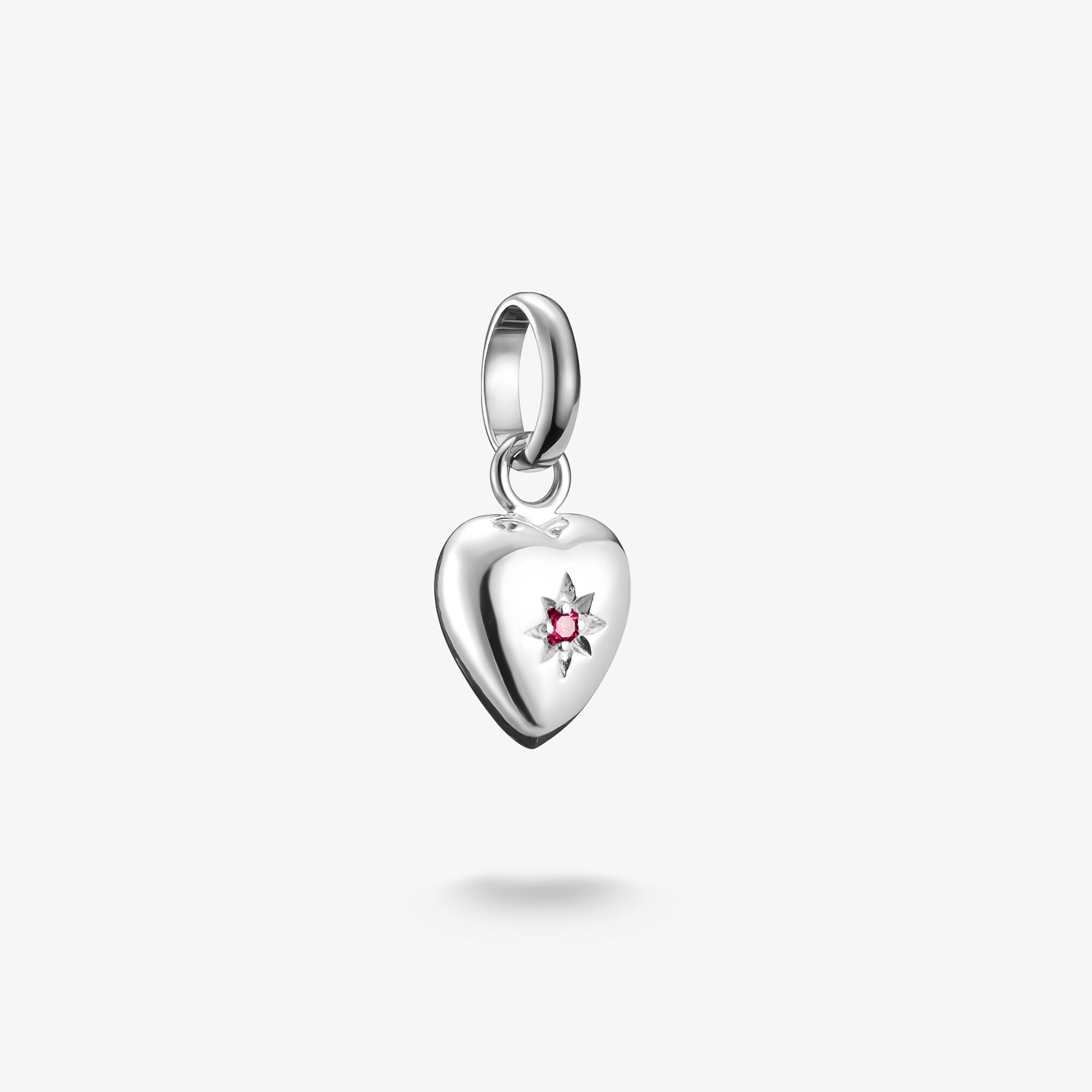 THOMAS SABO Charm-hängsmycke Hjärta med stjärna Connect silver, 925 sterlingsilver, Storlek: one size, för damer