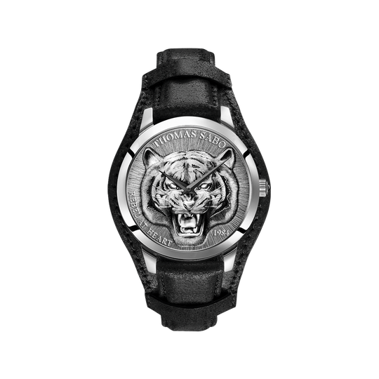 Herrenuhr Rebel Tiger 3D schwarz-silber aus der  Kollektion im Online Shop von THOMAS SABO