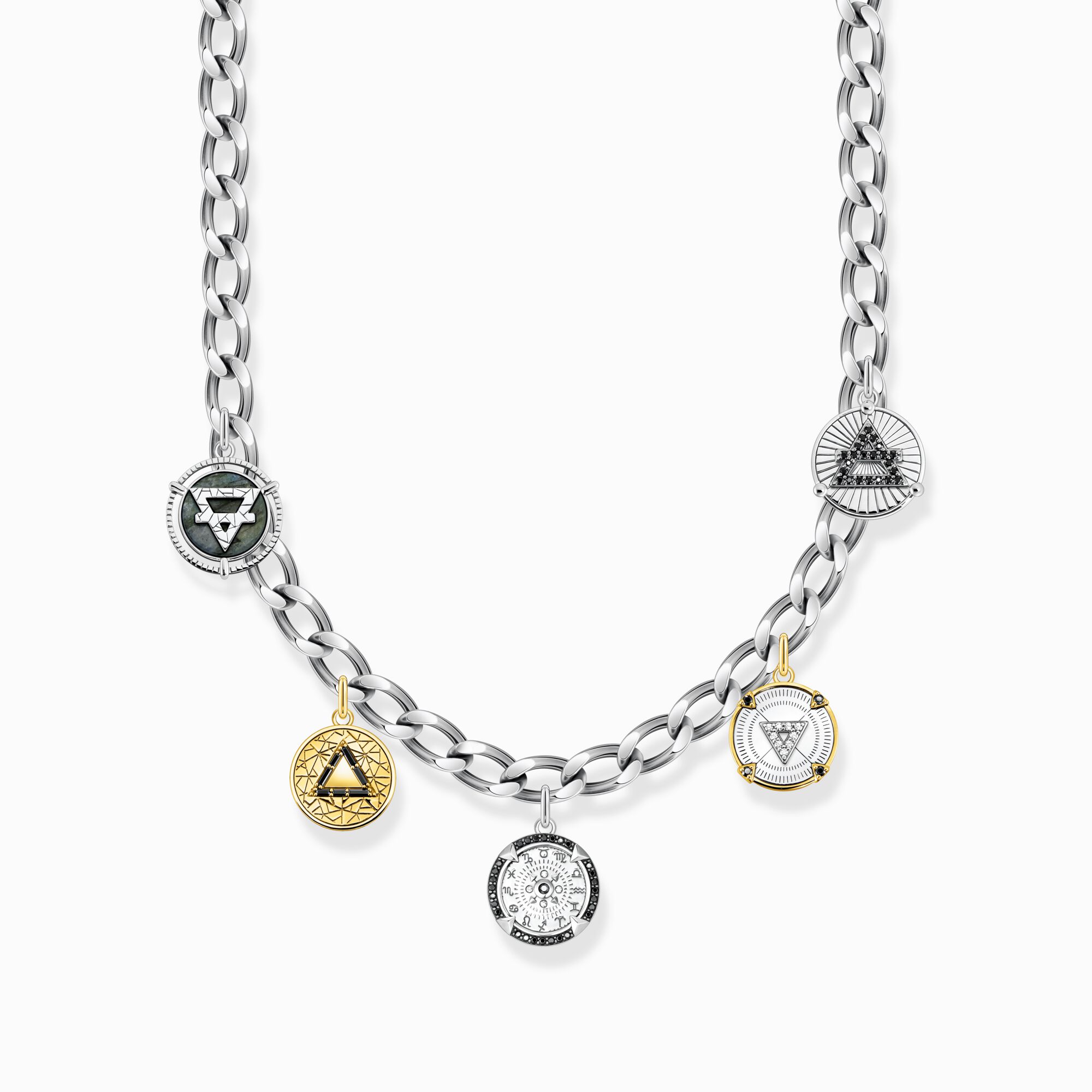 Necklace with discs Elements of Nature silver from the  collection in the THOMAS SABO online store