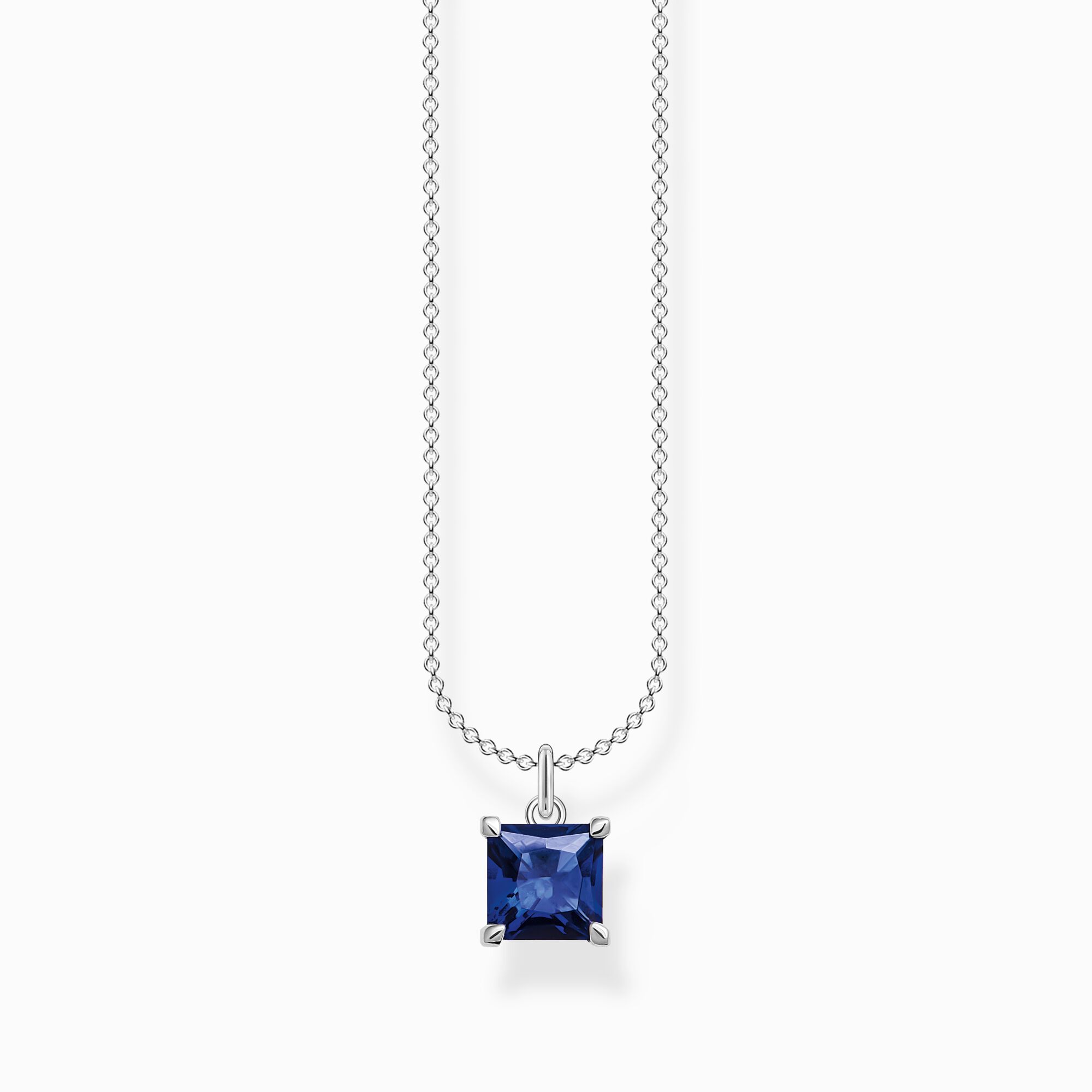 Necklace with pendant, sapphire blue SABO – stone THOMAS