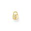 Single ear stud lock gold from the Charming Collection collection in the THOMAS SABO online store