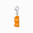 Silver charm pendant goldbears in orange from the Charm Club collection in the THOMAS SABO online store