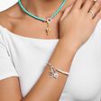 Charm-Armband mit wei&szlig;en Perlen Silber aus der Charm Club Kollektion im Online Shop von THOMAS SABO