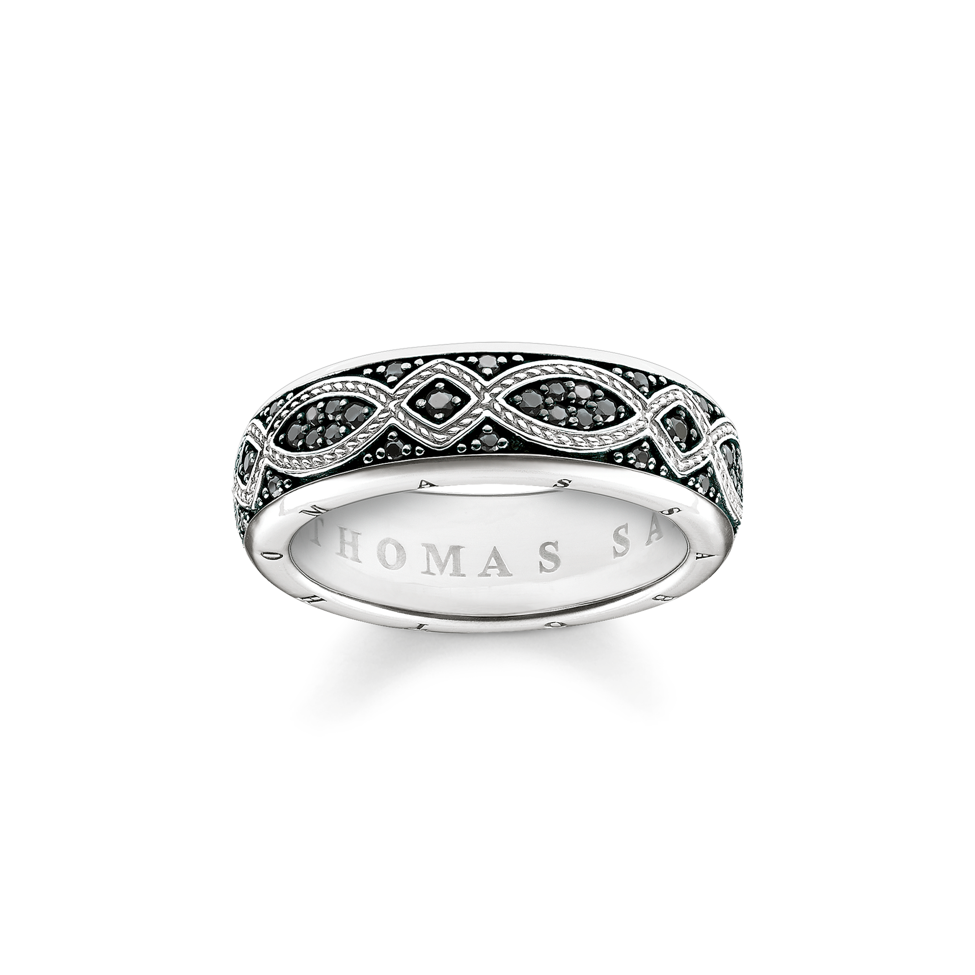 Thomas Sabo Bandring Love Knot schwarz TR2087-643-11-64