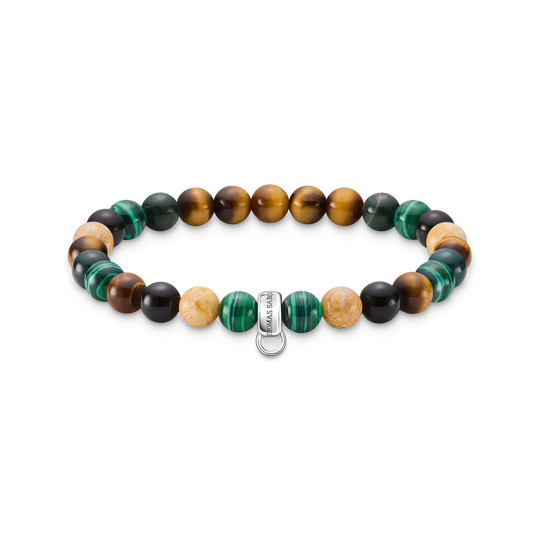 Charm bracelet brown, green, white from the Charm Club collection in the THOMAS SABO online store