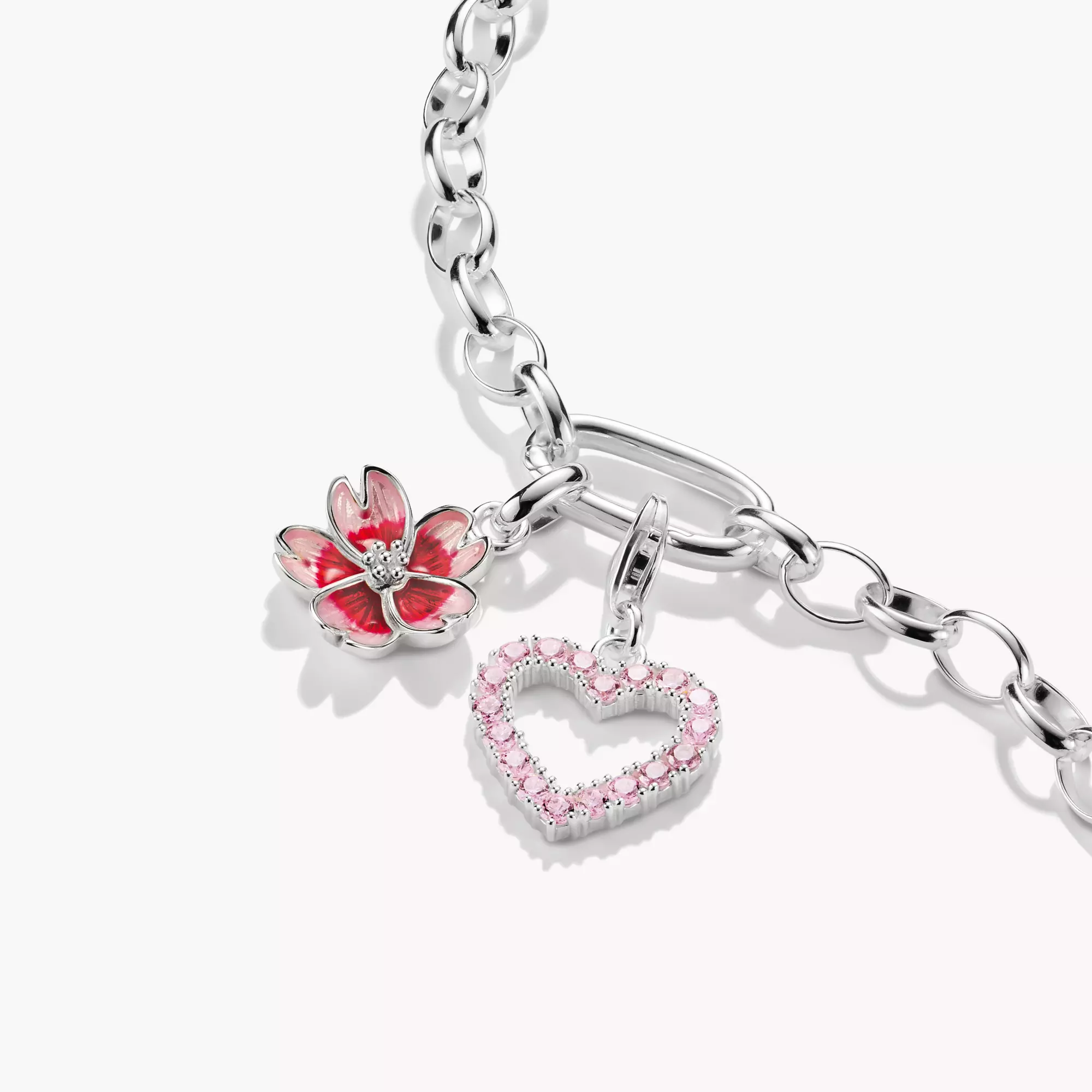 Silver Charm Pendant Cherry Blossom Connect | THOMAS SABO