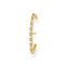 Pendiente de bot&oacute;n blanco piedras oro de la colección Charming Collection en la tienda online de THOMAS SABO