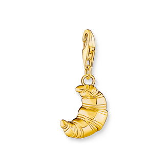 Gold-plated charm pendant in croissant design from the Charm Club collection in the THOMAS SABO online store