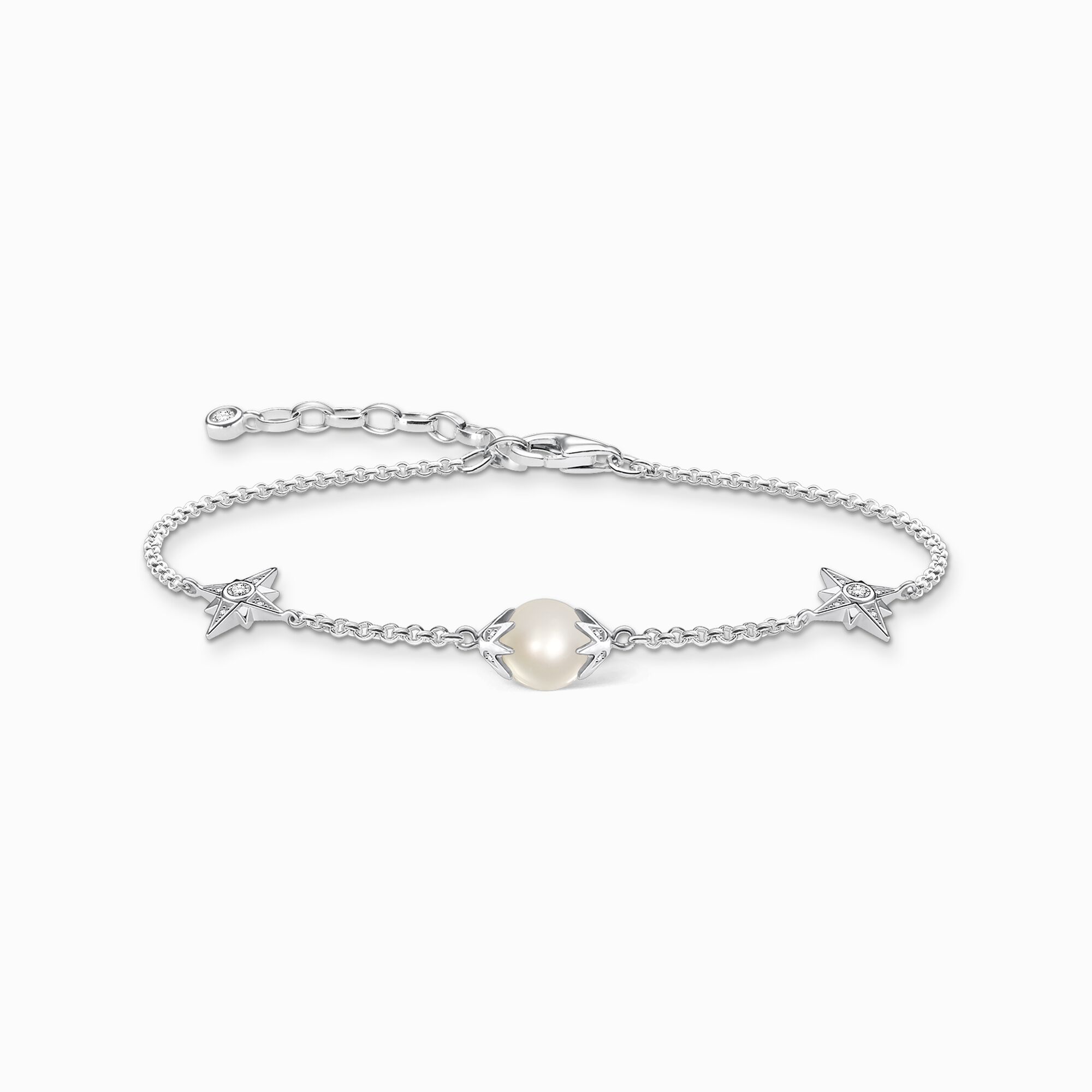 Bracelet pearl with stars silver from the  collection in the THOMAS SABO online store