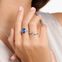 Ring Schwanzflosse mit blauen Steinen aus der  Kollektion im Online Shop von THOMAS SABO