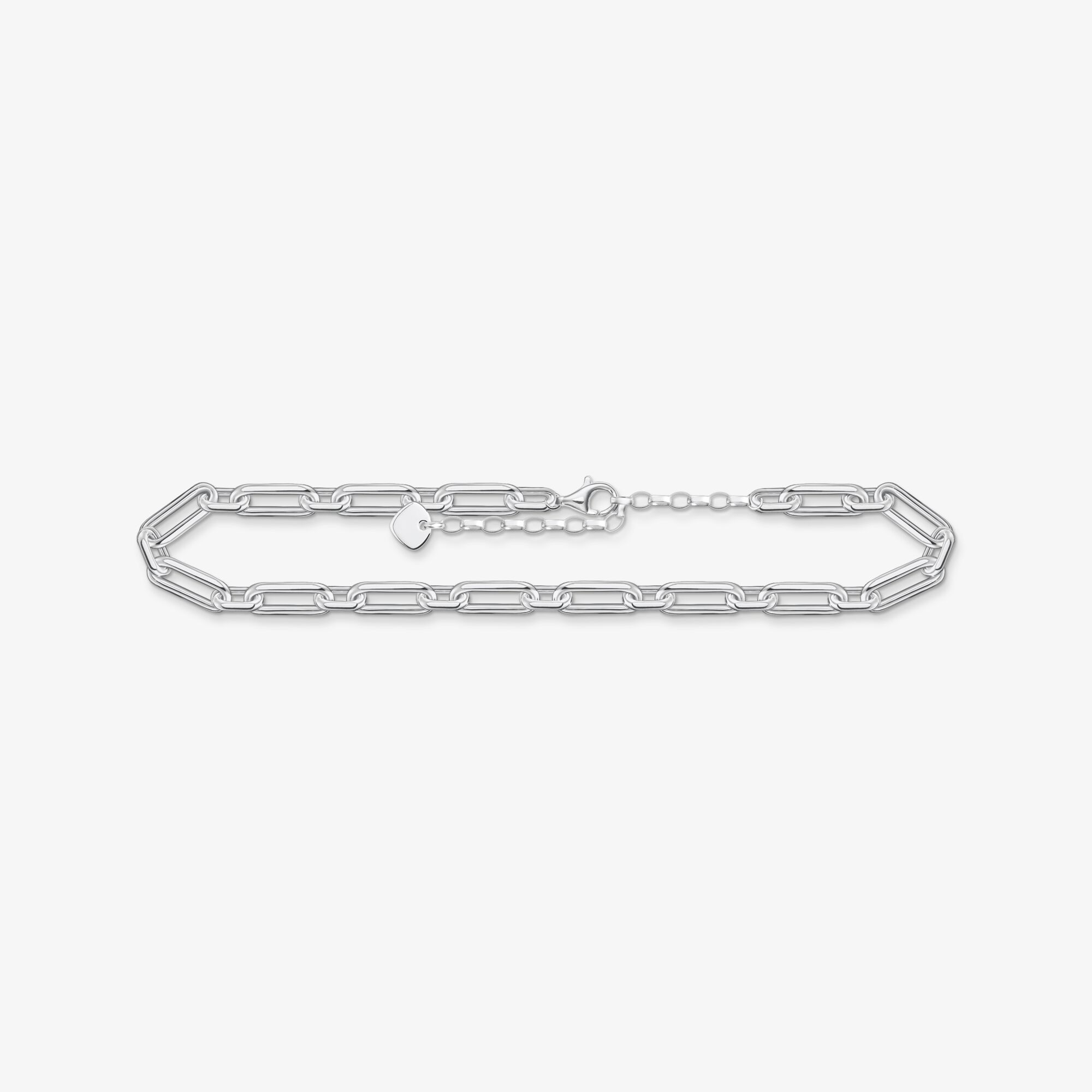THOMAS SABO Chaîne de cheville liens argent, Argent sterling, Taille: L27V, femme