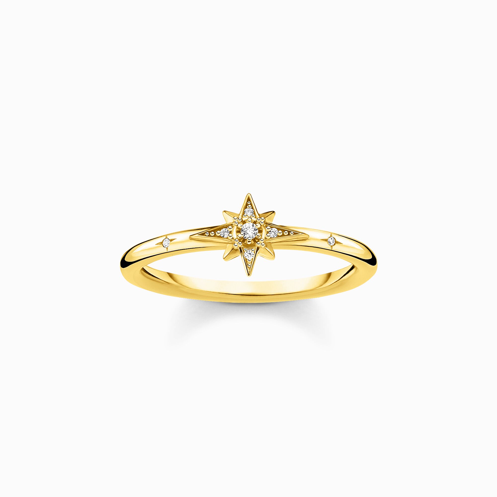 Ring star stones gold from the Charming Collection collection in the THOMAS SABO online store