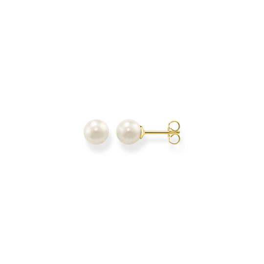 Ear studs pearl gold from the  collection in the THOMAS SABO online store