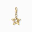 Charm pendant star stones gold from the Charm Club collection in the THOMAS SABO online store
