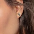 Clous d&#39;oreilles croix noir de la collection  dans la boutique en ligne de THOMAS SABO