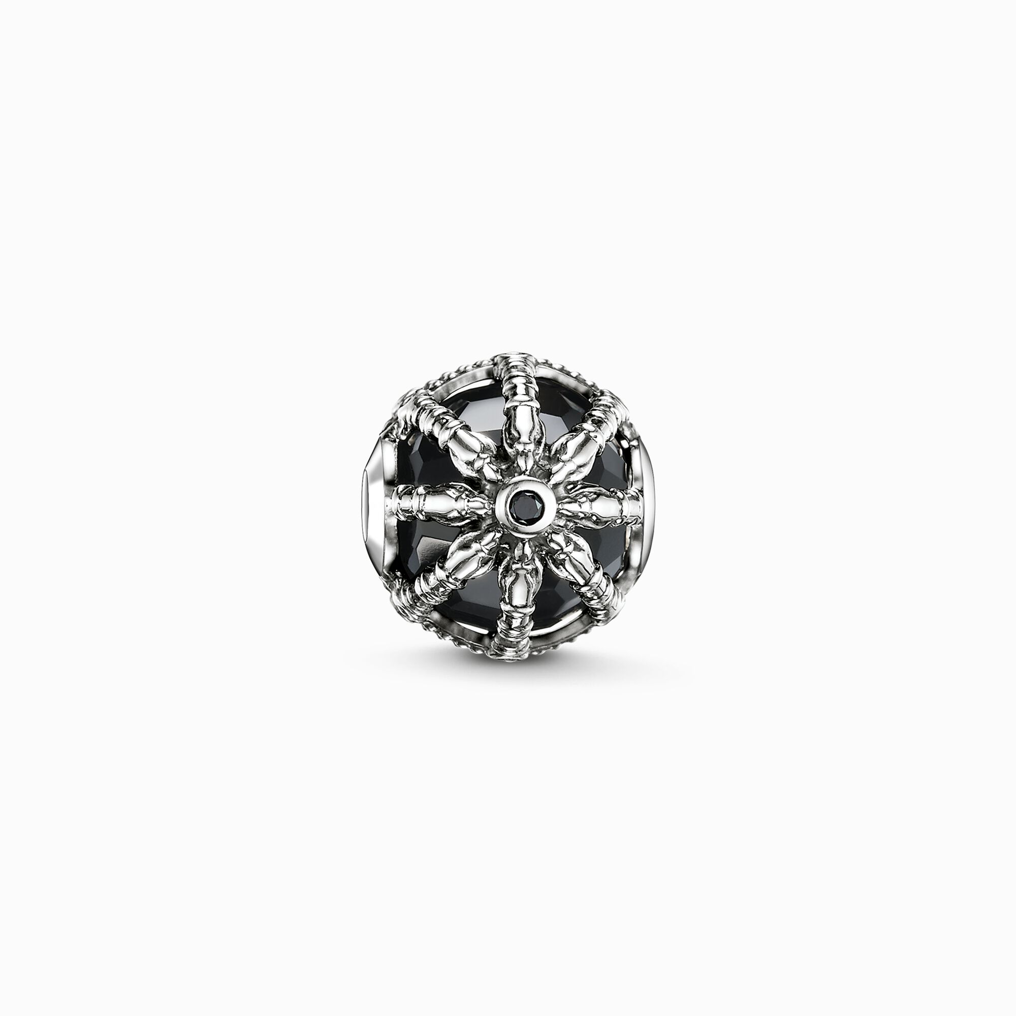 Bead black Karma Wheel from the Karma Beads collection in the THOMAS SABO online store