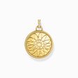 Gold-plated pendant wheel of fortune with cold enamel and stones from the  collection in the THOMAS SABO online store