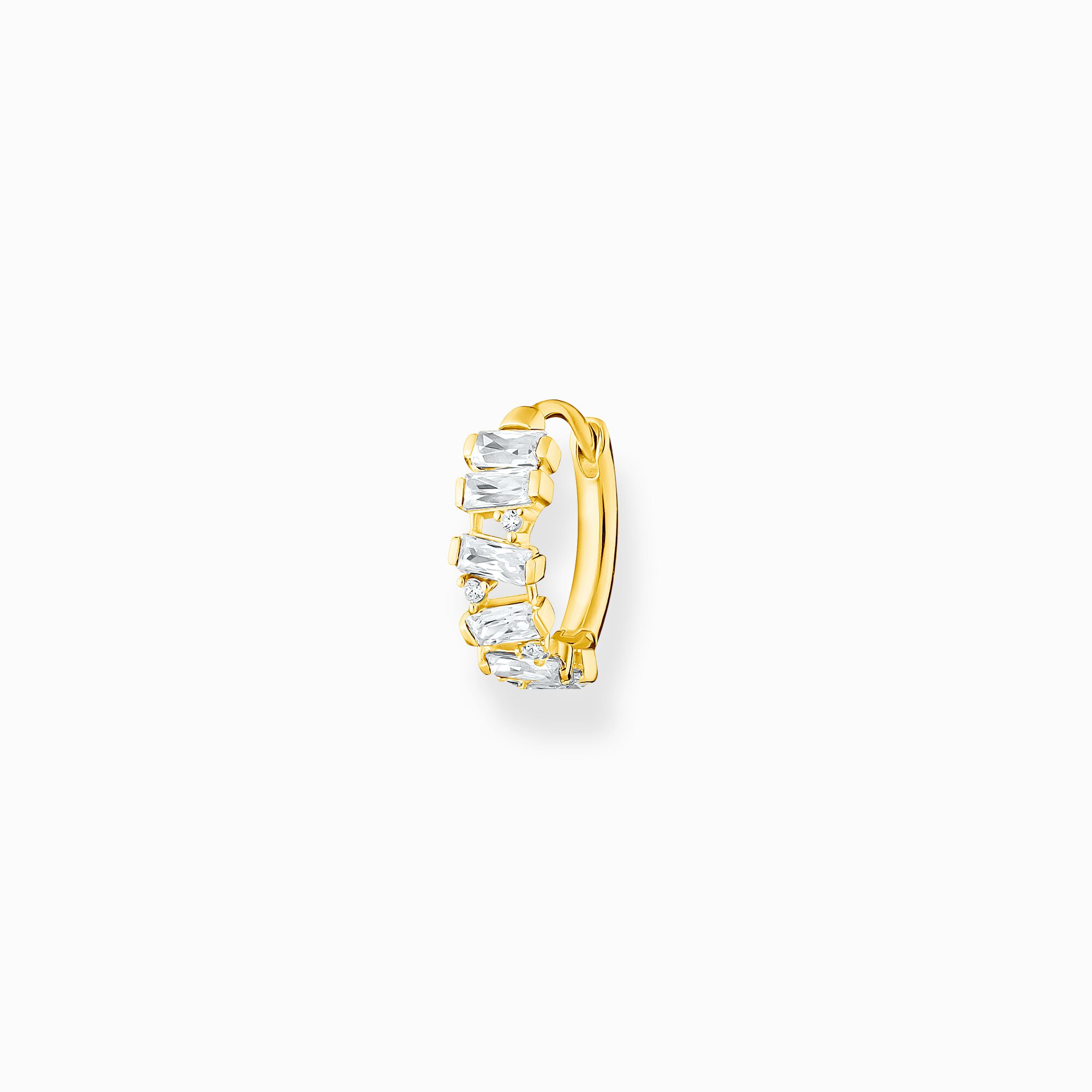 Cr&eacute;ole unique blanche pierres or de la collection Charming Collection dans la boutique en ligne de THOMAS SABO