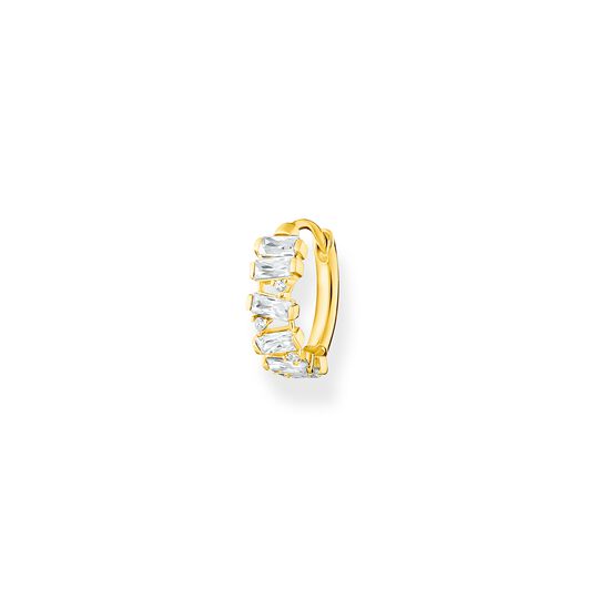 Einzel Creole wei&szlig;e Steine gold aus der Charming Collection Kollektion im Online Shop von THOMAS SABO