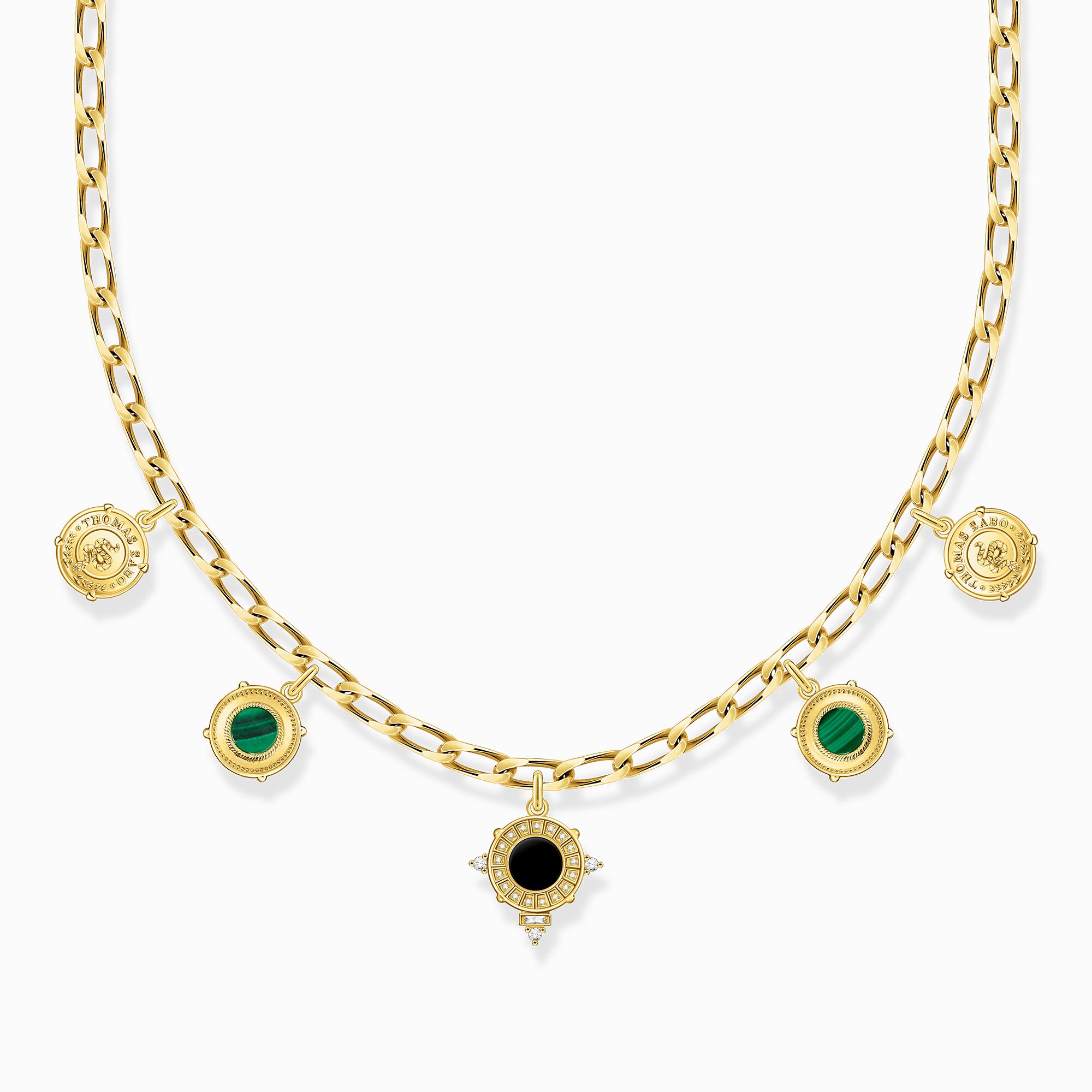 Necklace with disc gold plated from the  collection in the THOMAS SABO online store