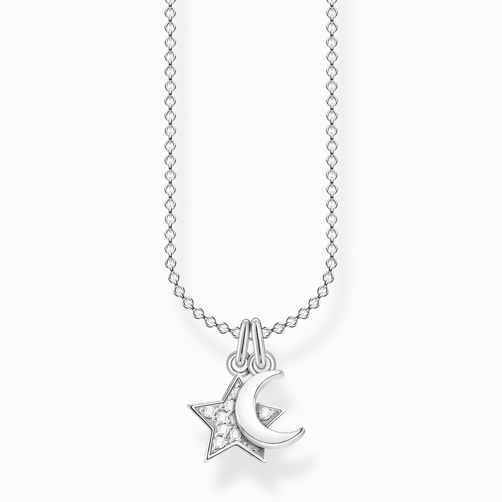 Necklace star and moon from the Charming Collection collection in the THOMAS SABO online store