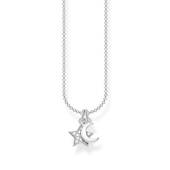 Necklace star &amp; moon from the Charming Collection collection in the THOMAS SABO online store