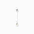 Single ear stud with pearls pendant long silver from the Charming Collection collection in the THOMAS SABO online store