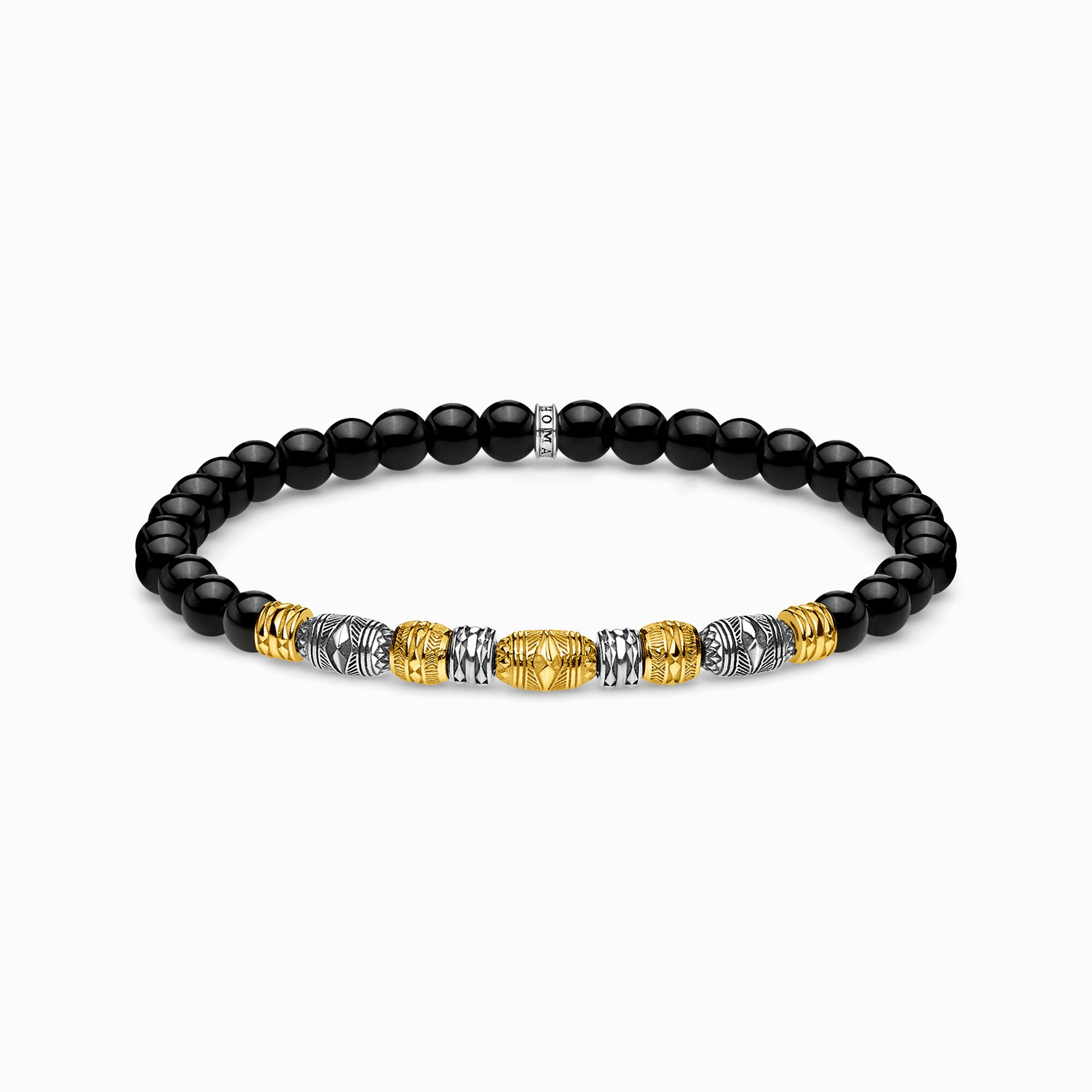 Bracelet two-tone lucky Charm, black from the Glam &amp; Soul collection in the THOMAS SABO online store