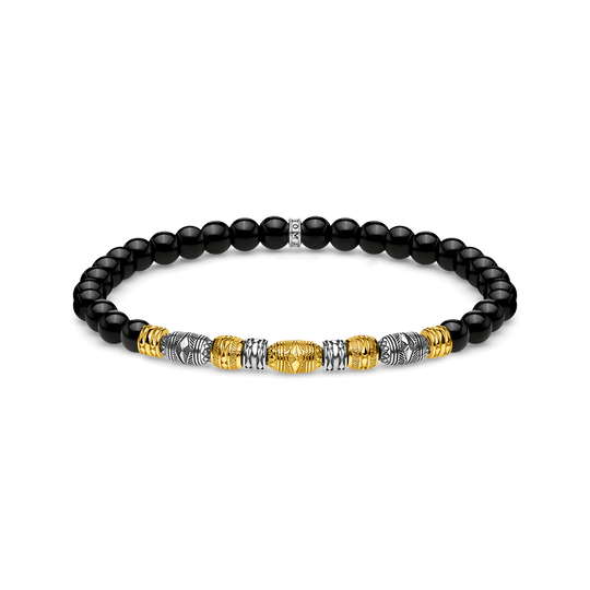 bracelet Two-tone lucky charm, black from the Glam &amp; Soul collection in the THOMAS SABO online store