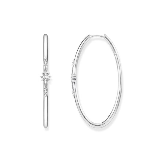 Hoop earrings royalty white from the  collection in the THOMAS SABO online store