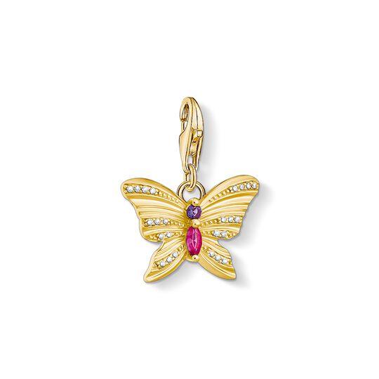 Charm-Anh&auml;nger Schmetterling gold aus der Charm Club Kollektion im Online Shop von THOMAS SABO